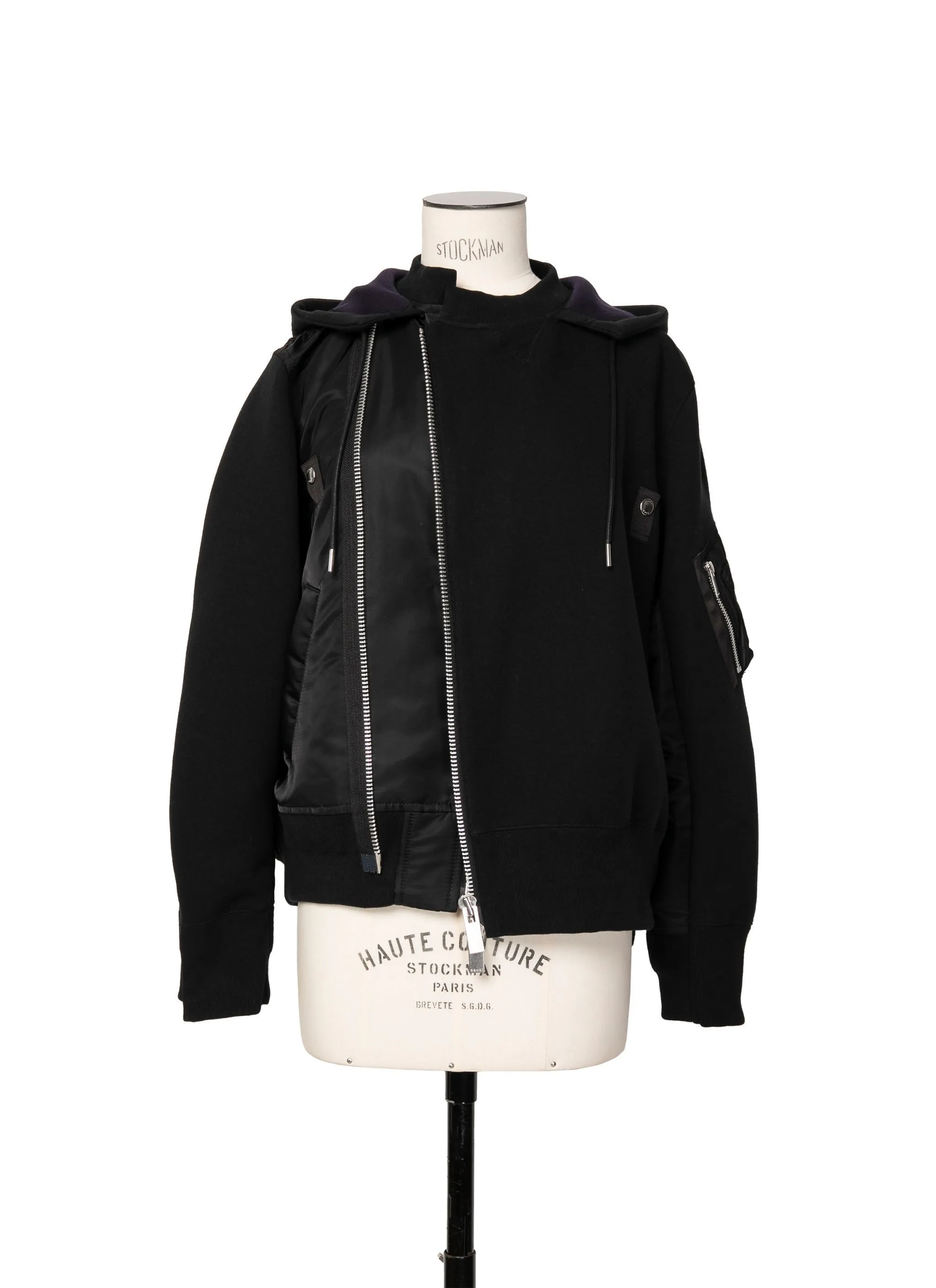 sacai  |Nylon Street Style Long Sleeves Cotton Hoodies & Sweatshirts