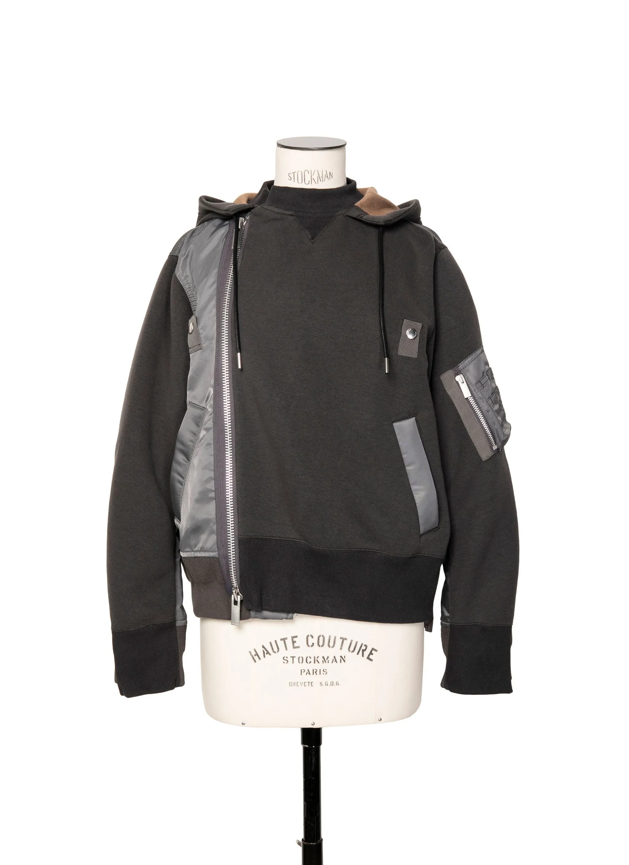 sacai  |Nylon Street Style Long Sleeves Cotton Hoodies & Sweatshirts