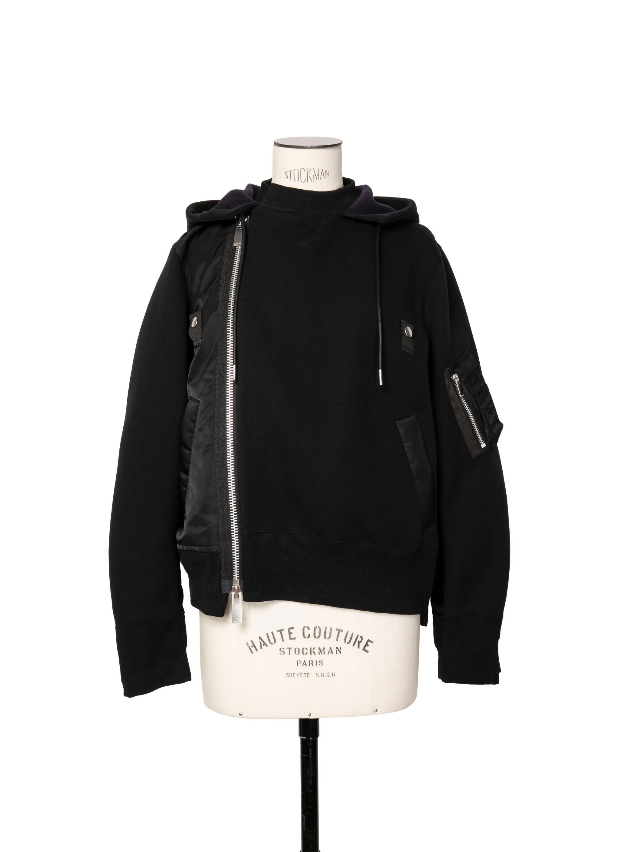 sacai  |Nylon Street Style Long Sleeves Cotton Hoodies & Sweatshirts