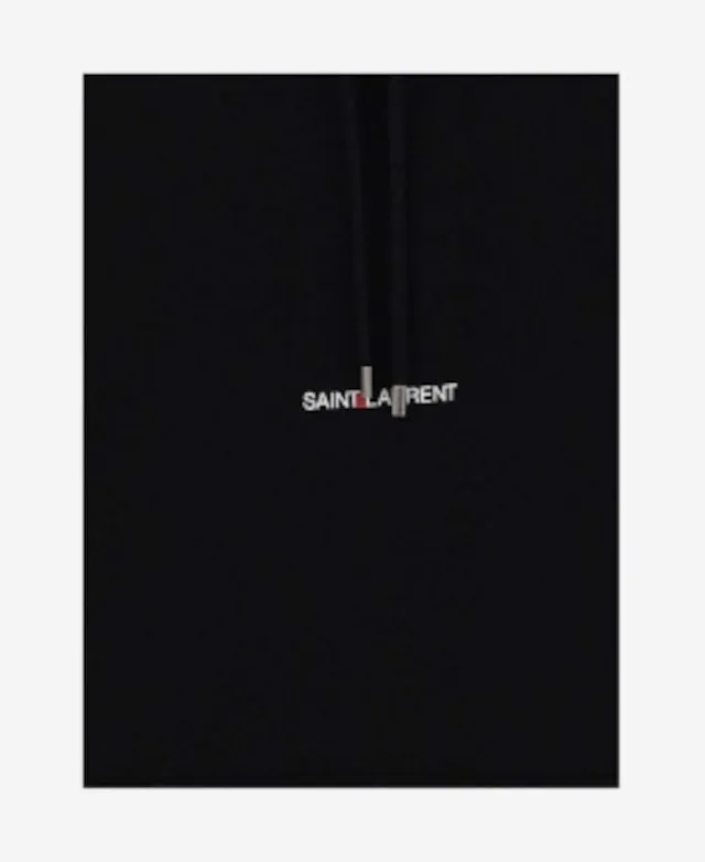 Saint Laurent  |Long Sleeves Cotton Logo Hoodies & Sweatshirts