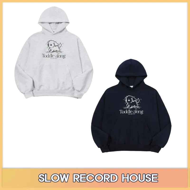 SLOW RECORD HOUSE  |Street Style Hoodies & Sweatshirts