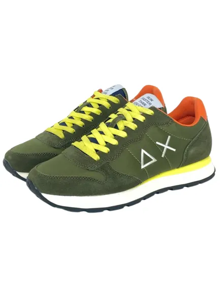 SNEAKERS UOMO VERDE MILITARE TOM SOLID NYLON Z33101