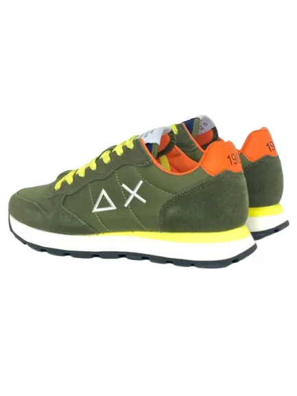 SNEAKERS UOMO VERDE MILITARE TOM SOLID NYLON Z33101