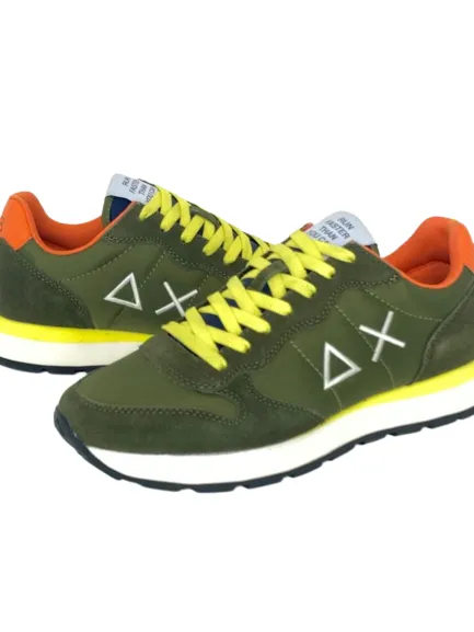 SNEAKERS UOMO VERDE MILITARE TOM SOLID NYLON Z33101