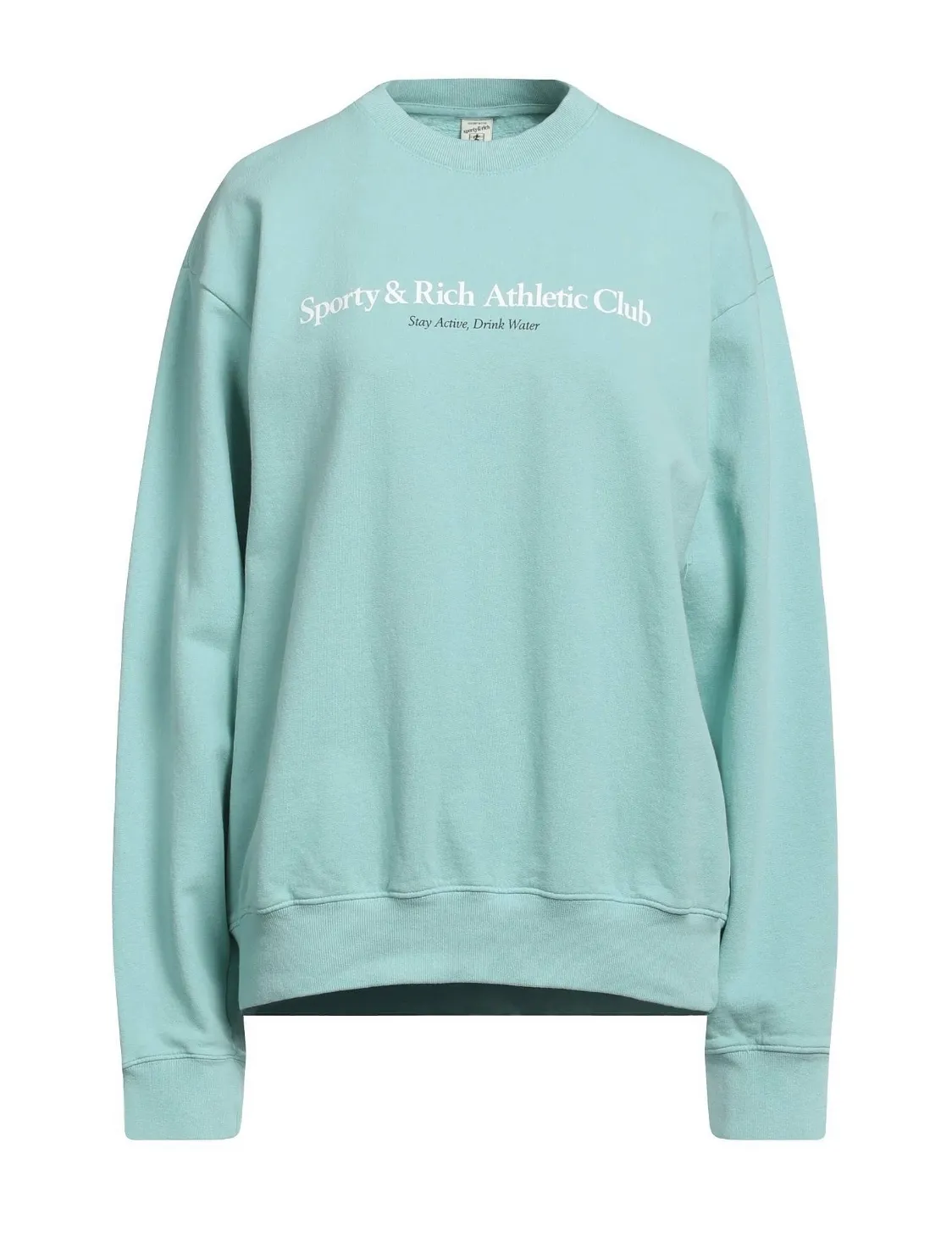 Sporty & Rich  |Crew Neck Sweat Long Sleeves Cotton Logo