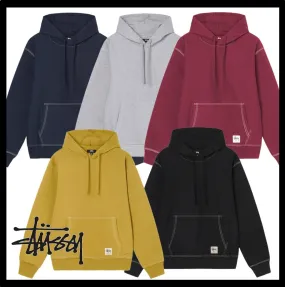 STUSSY  |Street Style Logo Skater Style Hoodies