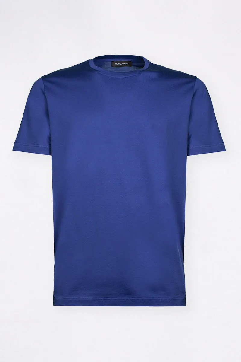 T-SHIRT BLUETTE IN FILO DI SCOZIA