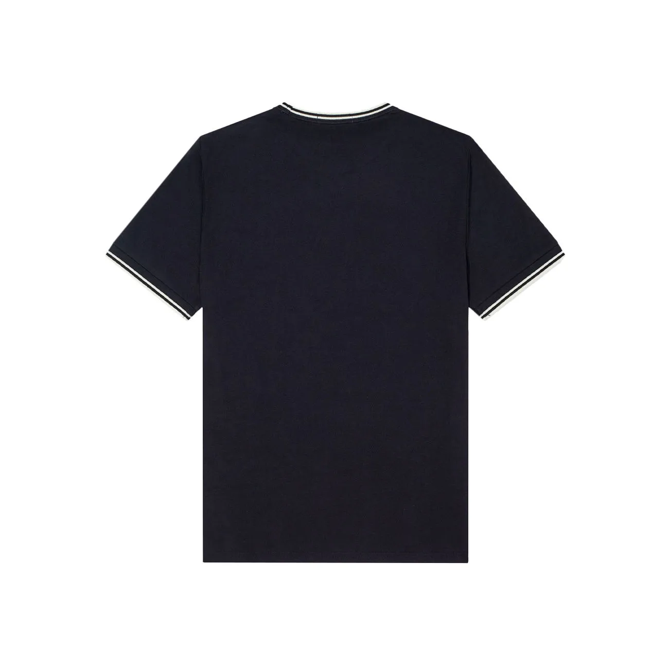 T-SHIRT GIROCOLLO CON INSERTI IN CONTRASTO Uomo Navy