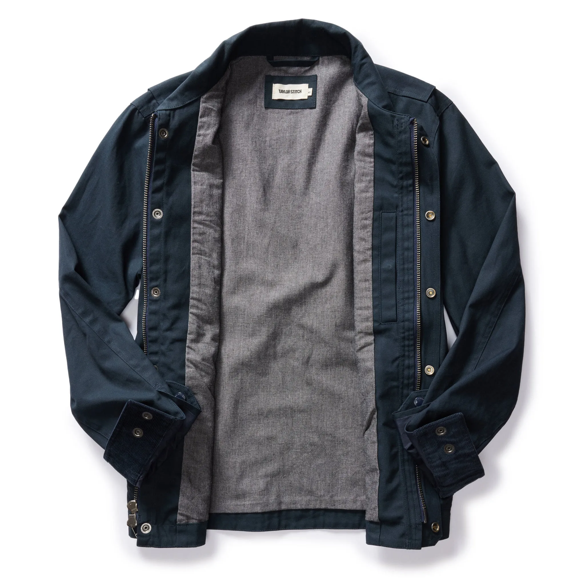 The Pathfinder Jacket in Dark Navy Dry Wax