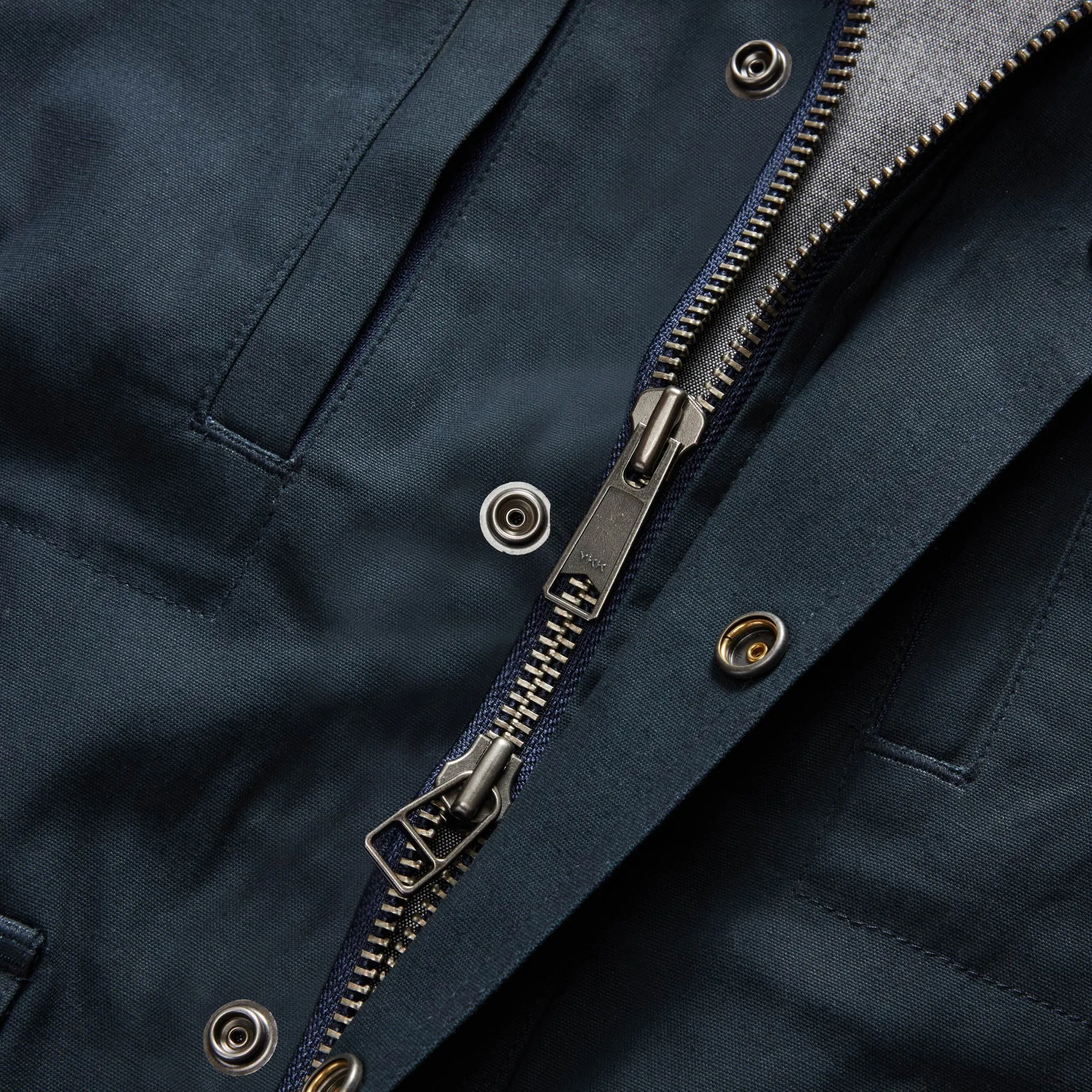 The Pathfinder Jacket in Dark Navy Dry Wax