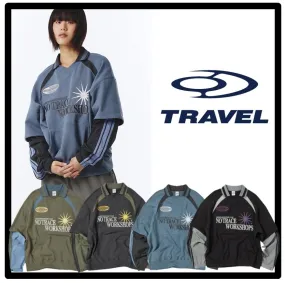 TRAVEL  |Unisex Street Style Logo Hoodies & Sweatshirts