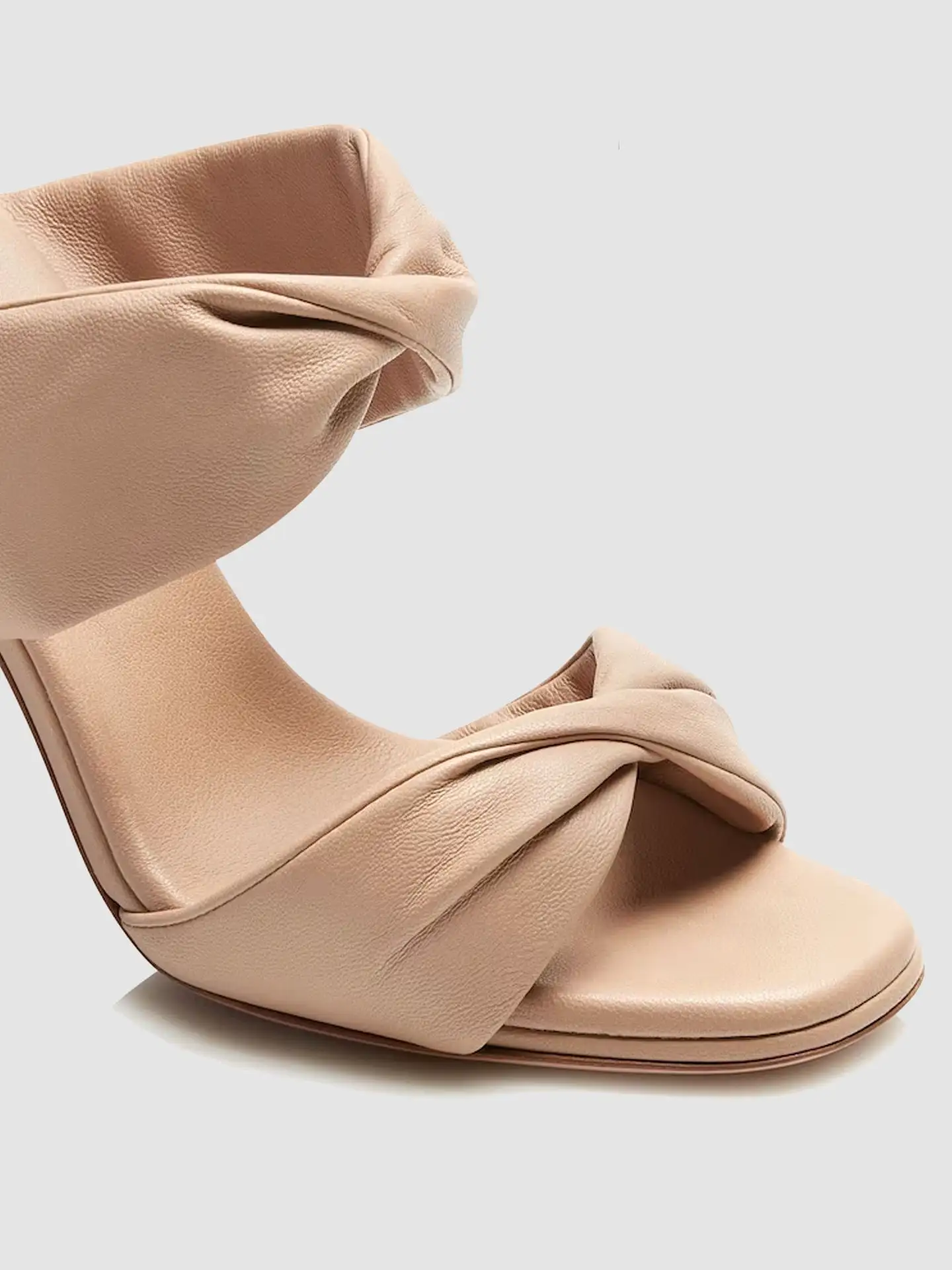 Twist 75 Nude Nappa Leather Heel