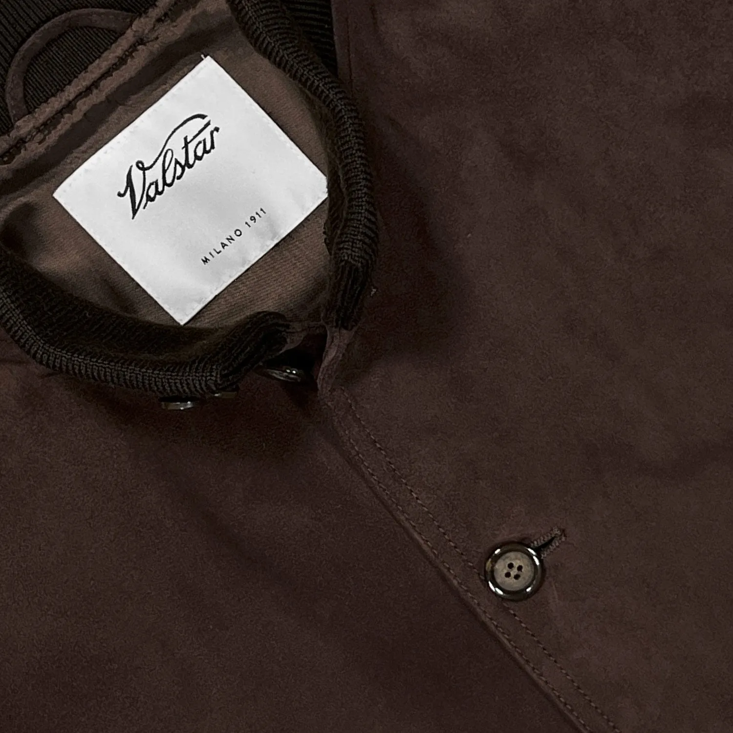 Valstarino A1 Military Flight Jacket Suede Brown Caffè