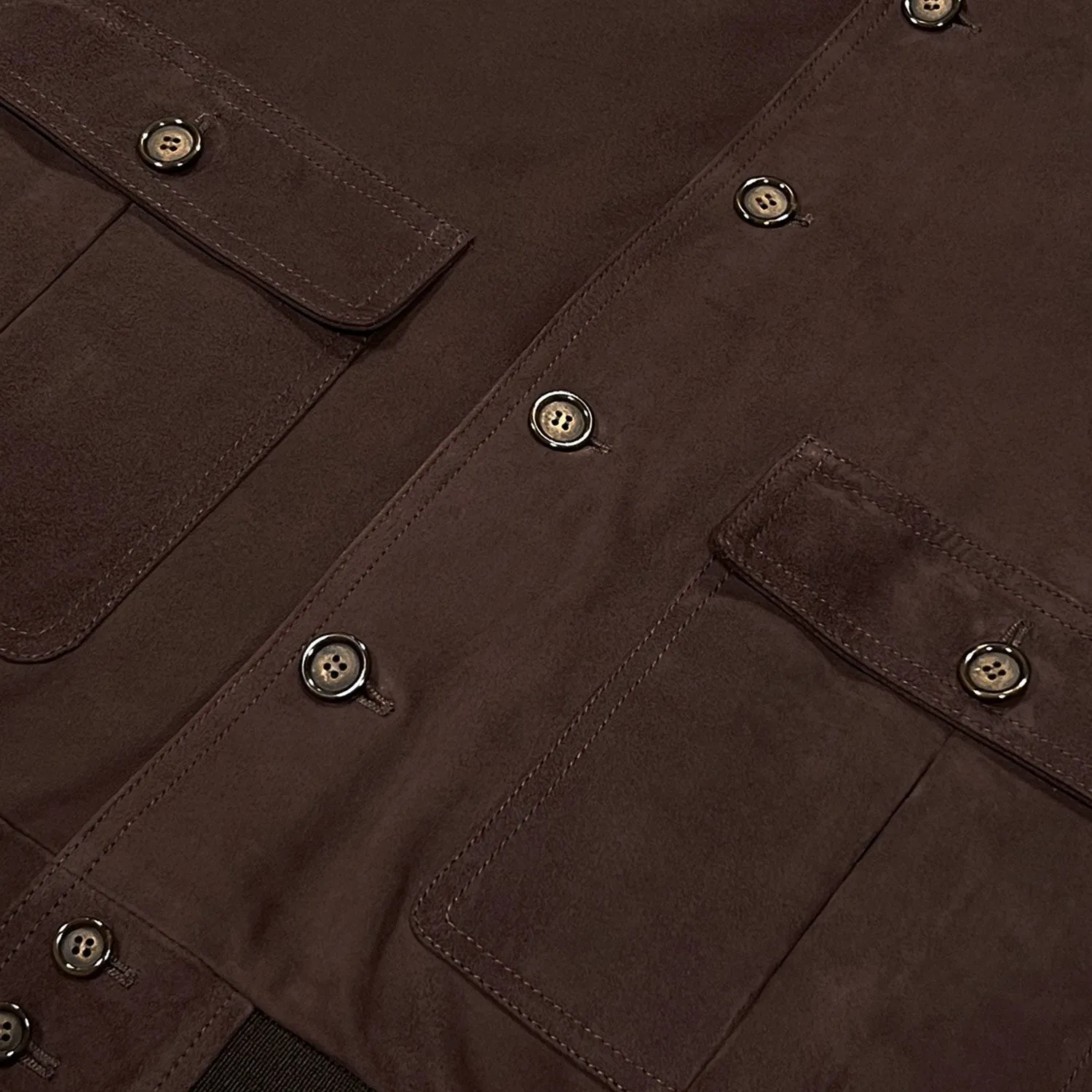 Valstarino A1 Military Flight Jacket Suede Brown Caffè