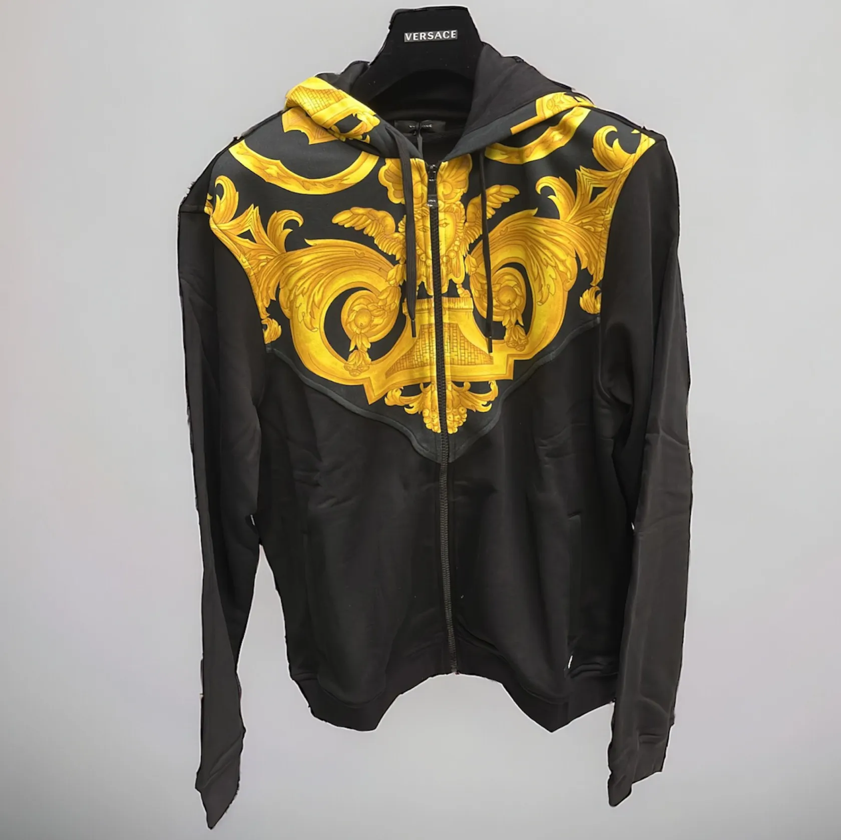 VERSACE  |Street Style Long Sleeves Luxury Hoodies