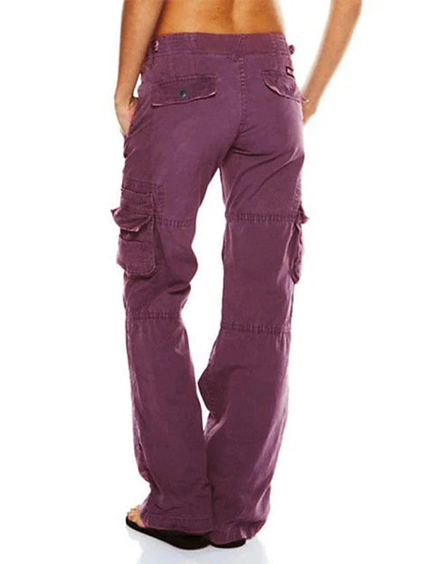 Versatile and Comfortable Women's Cotton Cargo Pants - Perfect for Everyday Wear