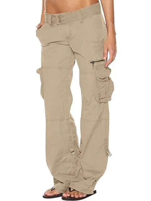 Versatile and Comfortable Women's Cotton Cargo Pants - Perfect for Everyday Wear