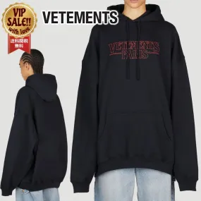 VETEMENTS  |Blended Fabrics Long Sleeves Plain Cotton Logo