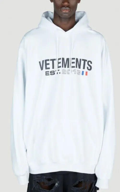 VETEMENTS  |Unisex Street Style Plain Logo Hoodies