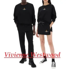 Vivienne Westwood  |Unisex Long Sleeves Cotton Hoodies & Sweatshirts