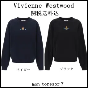 Vivienne Westwood  |Unisex Plain Logo Hoodies & Sweatshirts