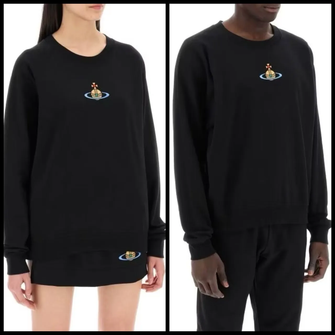 Vivienne Westwood  |Unisex Plain Logo Hoodies & Sweatshirts