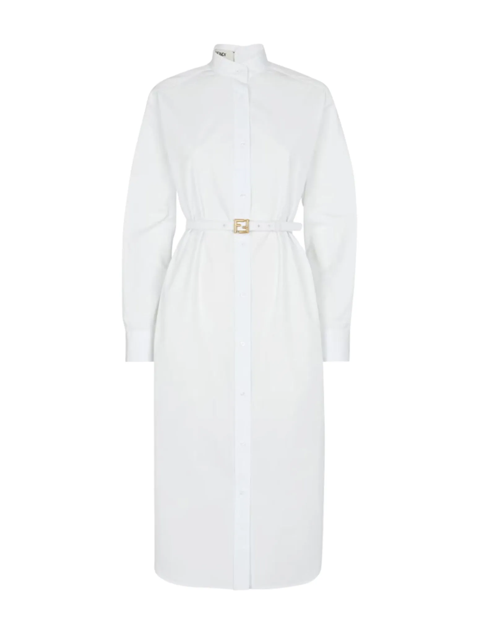 White poplin dress