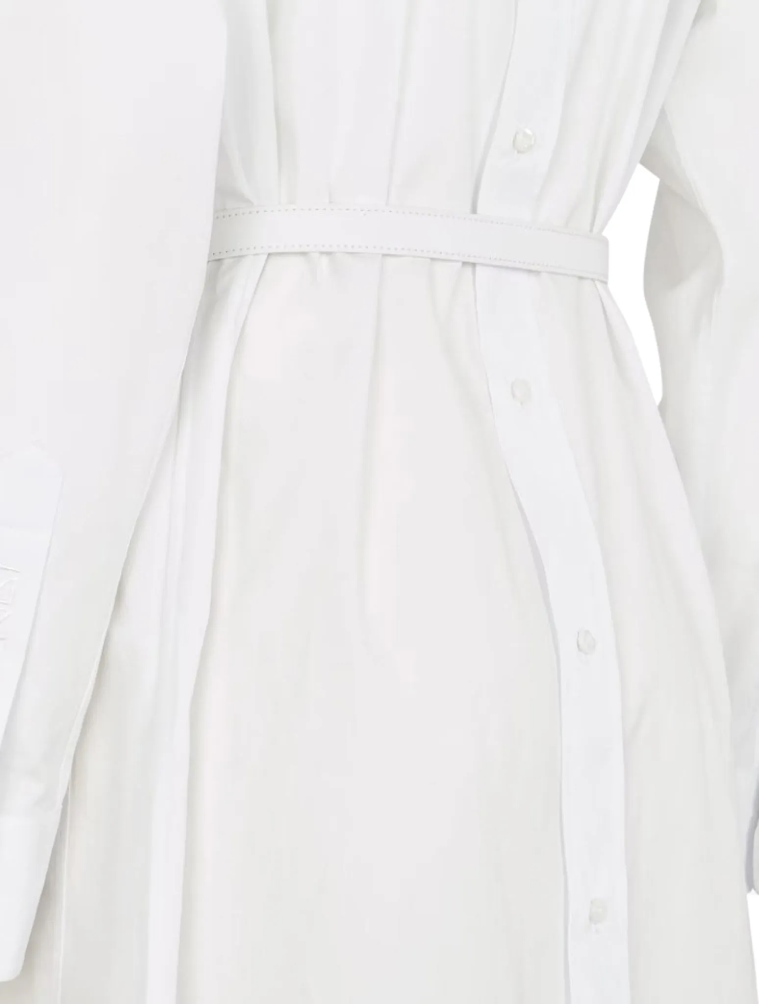 White poplin dress