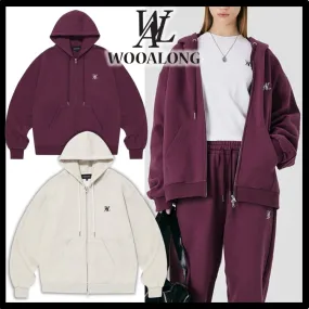 WOOALONG  |Street Style Logo Hoodies