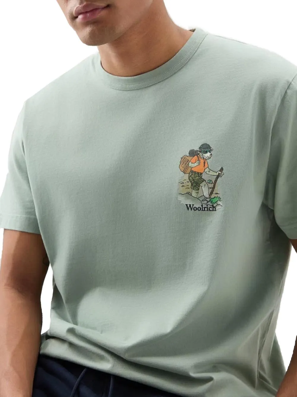 Woolrich T-shirt Uomo Cfwote0128mrut2926 Verde