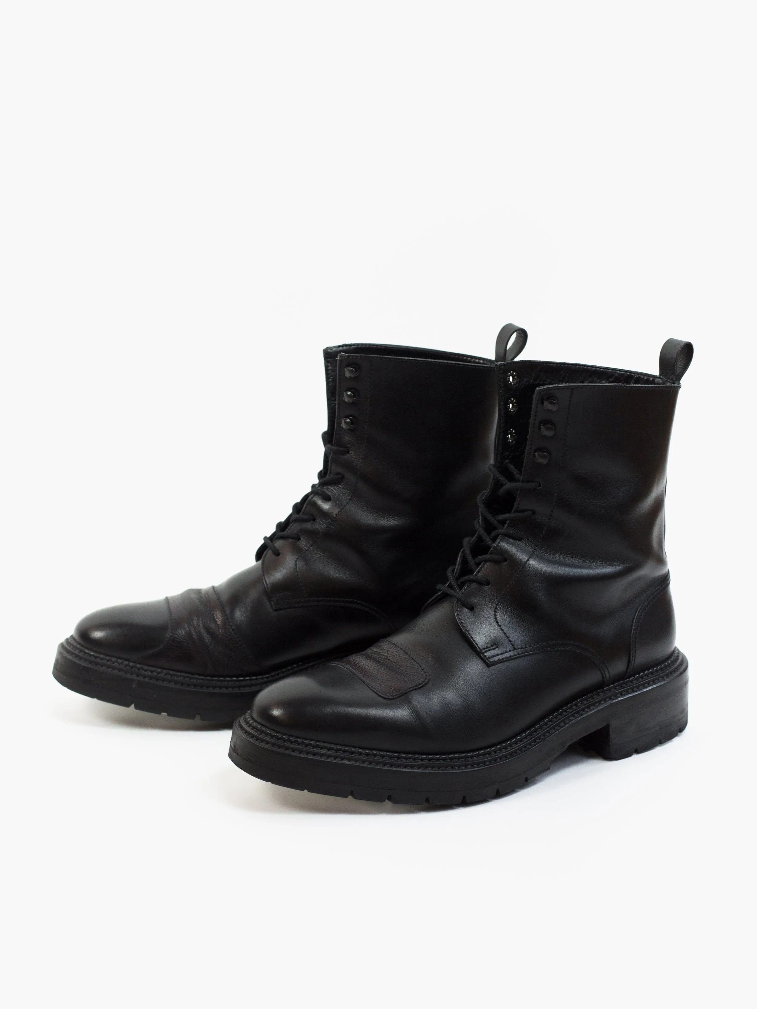 Yang Li Triple Welted Patch Derby Boot