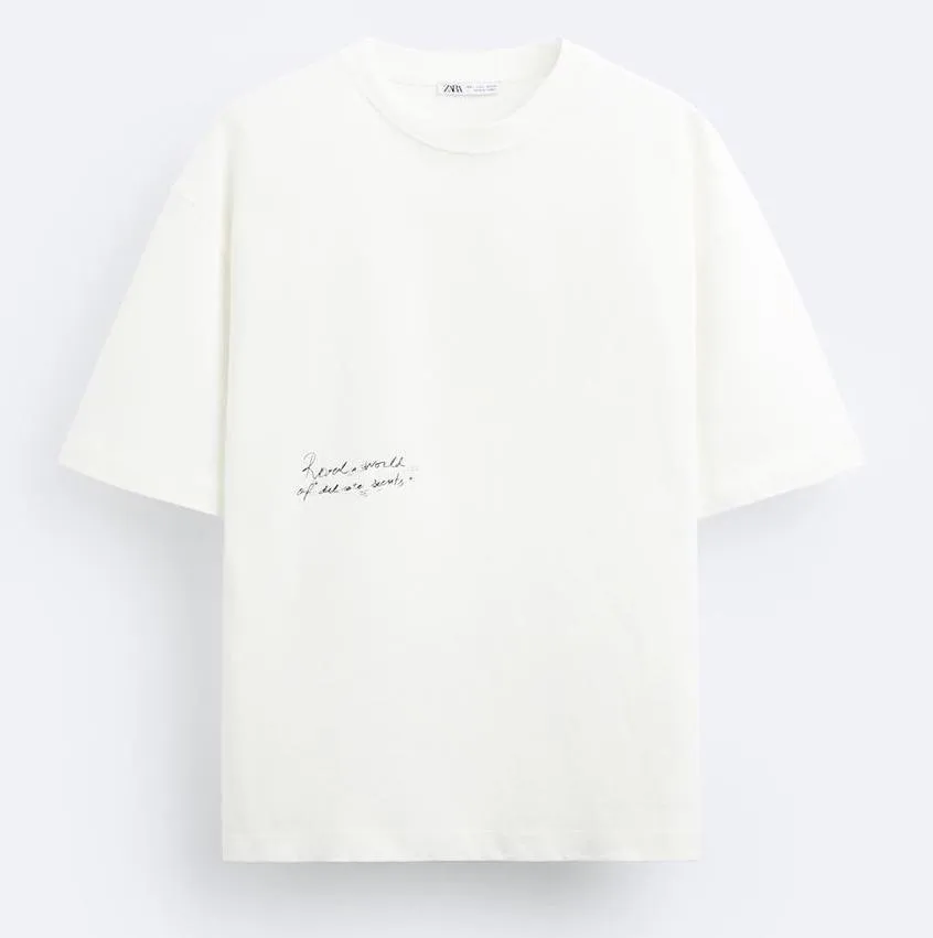 ZARA  |Short Sleeves T-Shirts